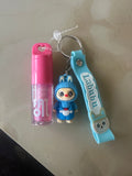 Labubu Keychain & Lip Oil Set