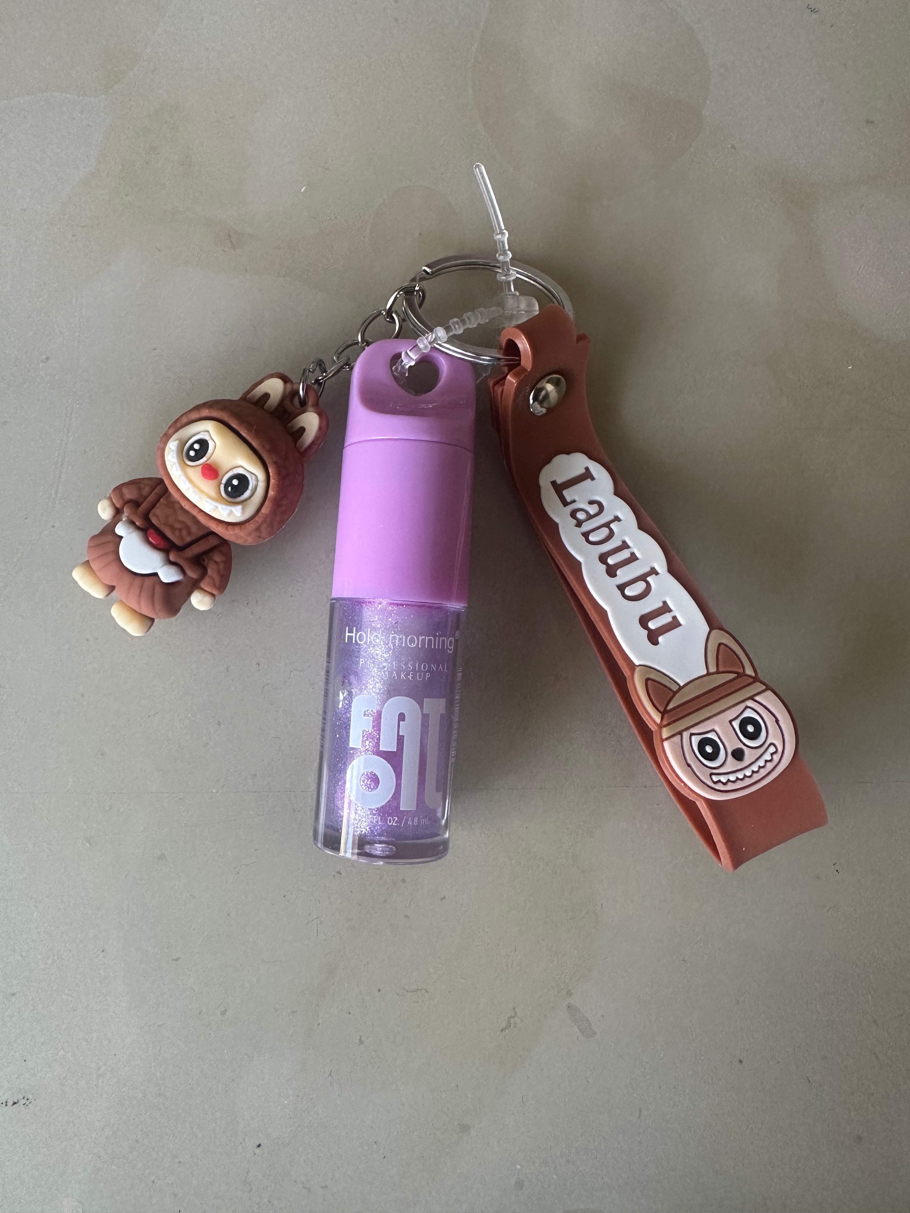 Labubu Keychain & Lip Oil Set
